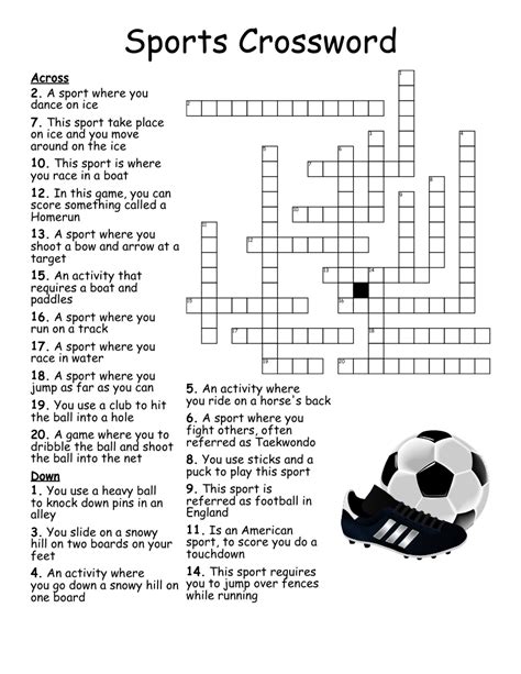 SPORT crossword clue .